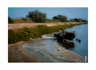 Une voiture accident.