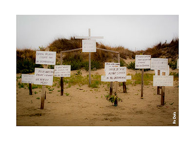 Le cimetière dans les dunes.