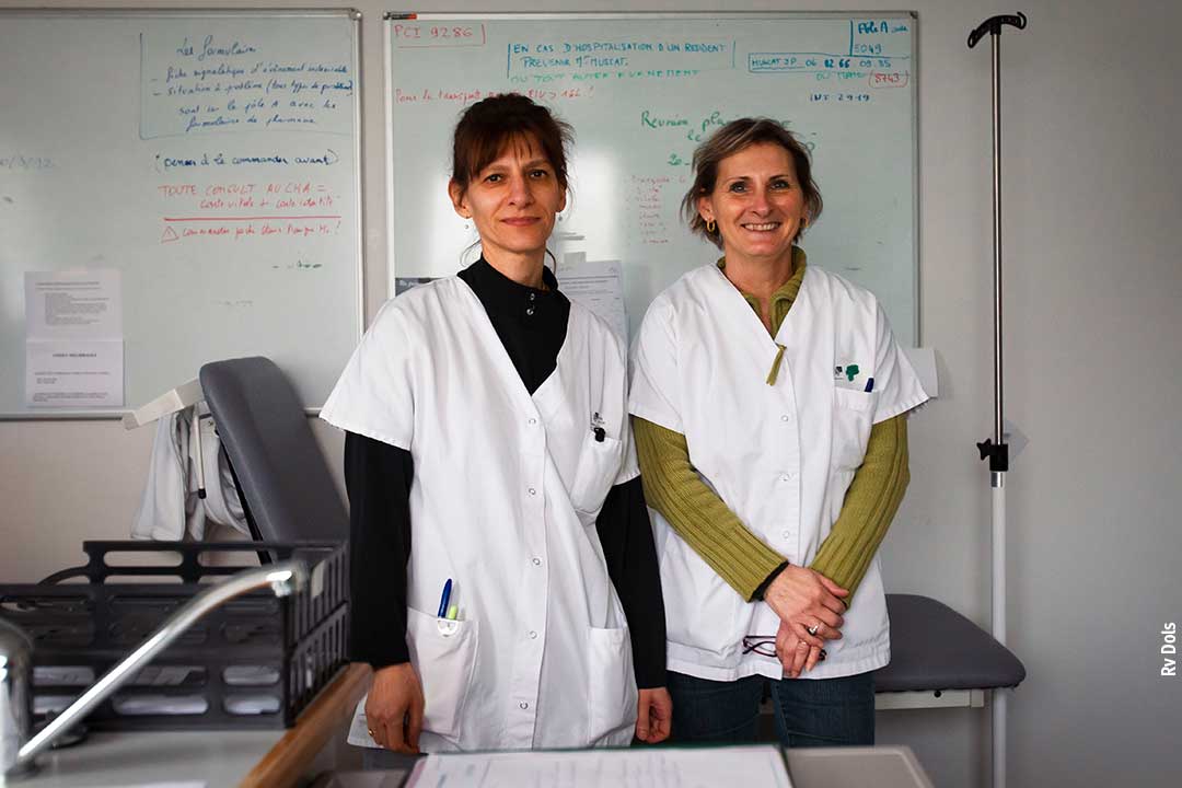 Infirmière du centre hospitalier soignant la spychiatrie.