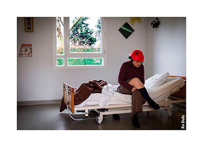 Patient dans sa chambre.