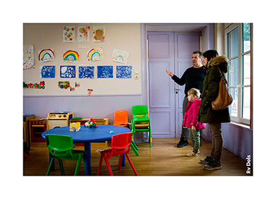 Classe d'une école de la commune d'Elbeuf.