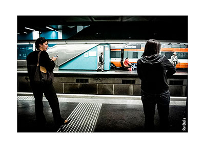 Sortie Saint-Charles métro Marseille.